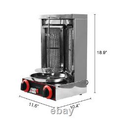 Vertical Rotating Rotisserie Oven Grill Shawarma Kebab Machine with Skewers Rack
