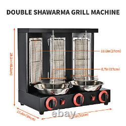 Vertical Rotisserie Oven Grill Gas 360° Rotating Commercial Shawarma Machine 9KW