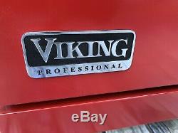 Viking Range 36 Model VDSC536 Apple Red, 12 Griddle, 4 Burners, Warranty