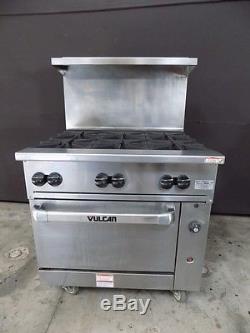 Vulcan 36S-6BN 6 Burner with Standard Oven Range Natural Gas FREE SHIPPING