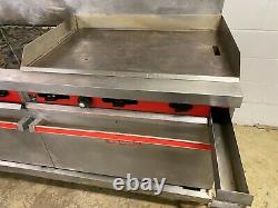 Vulcan 6 Burner 36 Inch Flat Grill 2 Full Size Ovens Natural Gas Tested