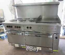 Vulcan 6 Burner Electric Restaurant Range with 24 Griddle Double Oven