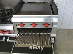 Vulcan 6 Burner Range with Raised 24 Griddle Gas Grill, Double Oven, Broiler 260L