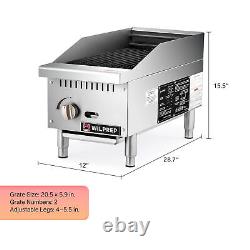 WILPREP 12 Gas Grill Countertop Radiant Charbroiler 35000BTU NG & LPG CSA