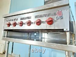 WOLF SCB-36-C COMMERCIAL NAT GAS 6 BURNERS RADIANT HEAT CHARBROILER With STAND