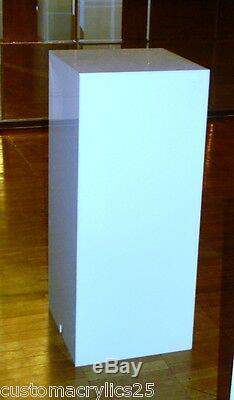 White or Black Lucite/Acrylic Pillar/Pedestal/Column 12 square x 18 high