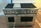 Wolf Df486g 48 Professional Dual Fuel Range Stove 6 Burners + Griddle Used