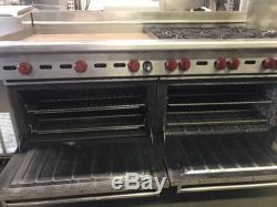 Wolf Range 6 Burners With Griddle (1) Convection Oven (1) Standard Oven Restaurant