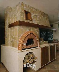Wood fired pizza oven 70x70 Pizza Party ORIGINAL! BRONZE + Door with glass