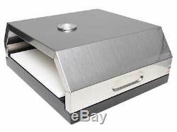 Zenvida Grill Top Pizza Oven with Stone for Gas or Charcoal Grill