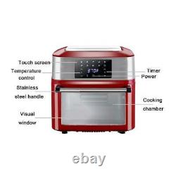 Zokop 1800W 16L Capacity XL Air Fryer Oven All-In-One Dehydrator Grill Home Red